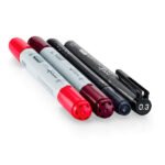 Rotulador Copic Ciao Doble Punta Estuche De Dibujo Rojo 2 Ciao + 1 Multiliner + 1 Glitter - Imagen 4