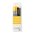 Rotulador Copic Ciao Doble Punta Estuche De Dibujo Amarillo 2 Ciao + 1 Multiliner + 1 Glitter