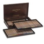Caja Madera Lápiz De Color Caran d'Ache Luminance 76 Colores (+ 2 Blender+ 2 Grafwood) Máxima Calidad
