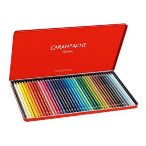 caja metal lapiz caran d ache pablo 40 colores permanentes - Supracolor Caja Metálica 30 Lápices De Caran d'Ache