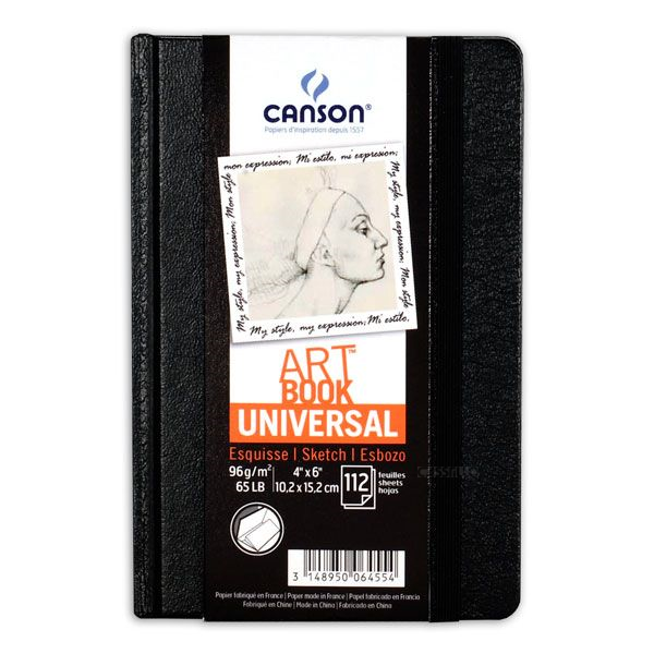 cuaderno 102x152 cm 112 hojas canson universal fino 96g 1 - Cuaderno 14X21,6 cm 80 Hojas Canson 180º Fino 96 Gramos
