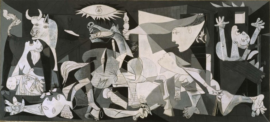 Obra: Guernica, Pablo Picasso, mural, 1937