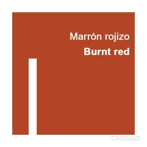 Casstillo Pastel Al Oleo Dalbe Tostado Rojo 527