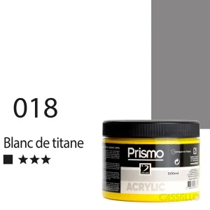 Casstillo Pintura Acrilica Prismo 500Ml 018 Blanco Titanio