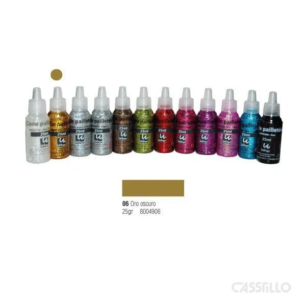 Cola de Purpurina Wingo Oro Oscuro 25 ml