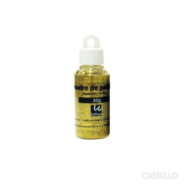 Casstillo-Wingo-Purpurina-En-Polvo-30G-Oro Purpurina En Polvo Wingo Oro 30 Gramos - Imagen 1