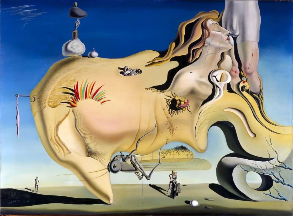 Obra: “El gran masturbador”, Año: 1929, Salvador Dalí