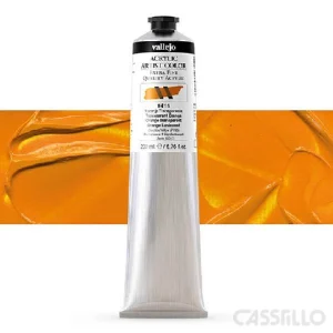 Casstillo Acrilico Vallejo Artist 414 200 Ml Naranja Transparente Transparent