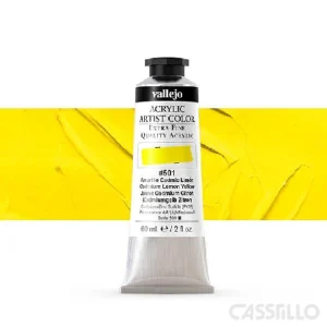 Casstillo Acrilico Vallejo Artist 501 58 Ml Cadmio Amarillo Limon