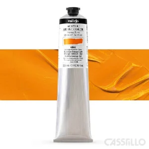 Casstillo Acrilico Vallejo Artist 502 200 Ml Cadmio Naranja Claro Cadmium Oran