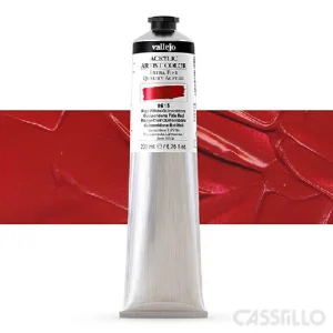Casstillo Acrilico Vallejo Artist 615 200 Ml Rojo Palido Quinacridona
