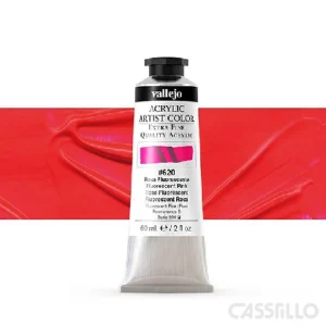 Casstillo Acrilico Vallejo Artist 620 58 Ml Rosa Fluorescente