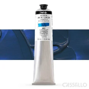 Casstillo Acrilico Vallejo Artist 622 200 Ml Azul Fluorescente Fluo Blue