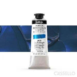 Casstillo Acrilico Vallejo Artist 622 58 Ml Azul Fluorescente