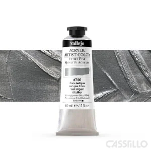Casstillo Acrilico Vallejo Artist 706 58 Ml Plata Antigua