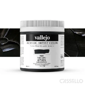 casstillo Acrilico vallejo artist n 301 500 ml negro de carbon - Vallejo Gesso Blanco Calidad Artist 500 ml