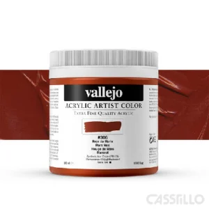 casstillo Acrilico vallejo artist n 306 500 ml rojo de marte - Vallejo Gesso Blanco Calidad Artist 500 ml