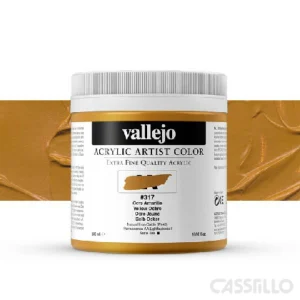 casstillo Acrilico vallejo artist n 317 500 ml ocre amarillo yellow ochre - Vallejo Gesso Blanco Calidad Artist 500 ml