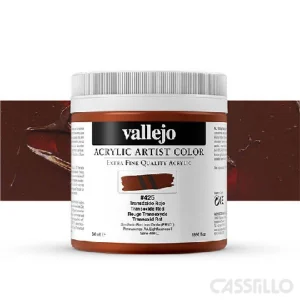 Casstillo Acrilico Vallejo Artist N 425 500 Ml Transoxido Rojo