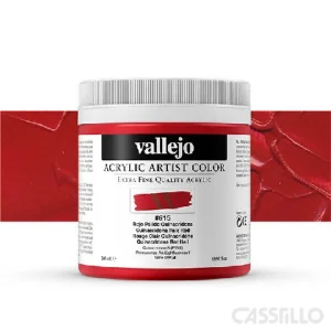 Casstillo Acrilico Vallejo Artist N 615 500 Ml Rojo Palido Quinacridona