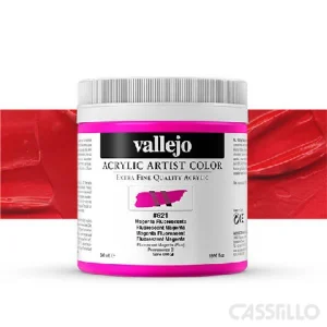 Casstillo Acrilico Vallejo Artist N 621 500 Ml Magenta Fluorescente Fluo Magent
