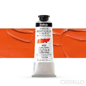 Casstillo Acrilico Vallejo Artist N 803 58 Ml Cadmio Naranja