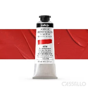 Casstillo Acrilico Vallejo Artist N 804 58 Ml Cadmio Bermellon