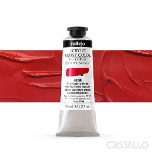 Casstillo Acrilico Vallejo Artist N 805 58 Ml Cadmio Rojo Medio