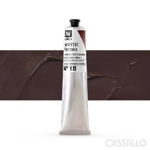 Casstillo Acrilico Vallejo Studio 58 Ml N 18 Sombra Tostada Tono