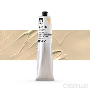 Casstillo Acrilico Vallejo Studio 58 Ml N 42 Titanio Crudo