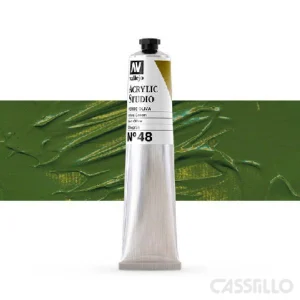 Casstillo Acrilico Vallejo Studio 58 Ml N 48 Verde Oliva