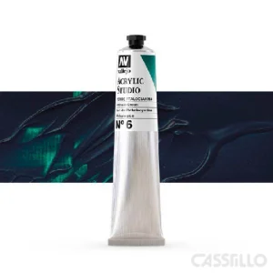 Casstillo Acrilico Vallejo Studio 58 Ml N 6 Verde Ftalocianina