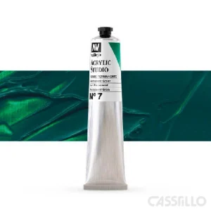 Casstillo Acrilico Vallejo Studio 58 Ml N 7 Verde Permanente