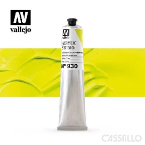 Casstillo Acrilico Vallejo Studio 58 Ml N 930 Amarillo Fluo