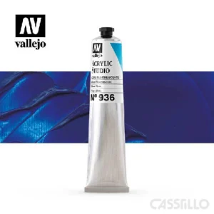Casstillo Acrilico Vallejo Studio 58 Ml N 936Azul Fluo