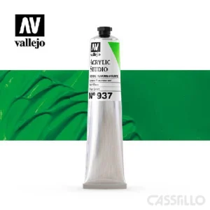 Casstillo Acrilico Vallejo Studio 58 Ml N 937 Verde Fluo