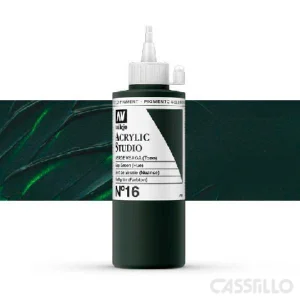 Casstillo Acrilico Vallejo Studio Color N 16 200 Ml Verde Vejiga