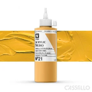 Casstillo Acrilico Vallejo Studio Color N 21 200 Ml Amarillo Napoles