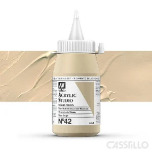Casstillo Acrilico Vallejo Studio Color N 42 500 Ml Titanio Crudo