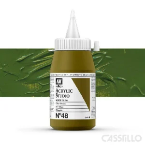 Casstillo Acrilico Vallejo Studio Color N 48 500 Ml Verde Oliva
