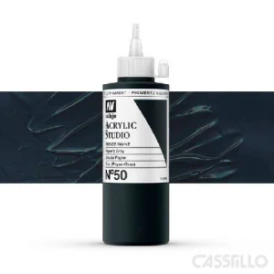 Casstillo Acrilico Vallejo Studio Color N 50 200 Ml Gris De Payne