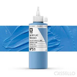 Casstillo Acrilico Vallejo Studio Color N 51 200 Ml Azul Ultramar Claro