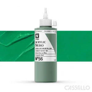Casstillo Acrilico Vallejo Studio Color N 56 200 Ml Verde Chromium Palido