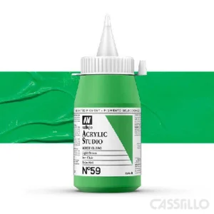 Casstillo Acrilico Vallejo Studio Color N 59 500 Ml Verde Claro