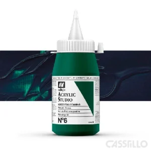 Casstillo Acrilico Vallejo Studio Color N 6 500 Ml Verde Ftalocianina