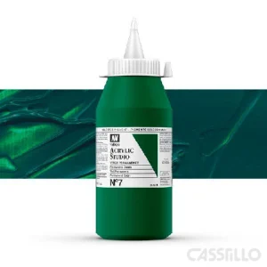 Casstillo Acrilico Vallejo Studio Color N 7 1000 Ml Verde Permanente