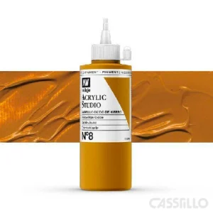 Casstillo Acrilico Vallejo Studio Color N 8 200 Ml Amarillo Oxido Hierro