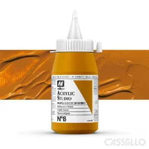 Casstillo Acrilico Vallejo Studio Color N 8 500 Ml Amarillo Oxido Hierro