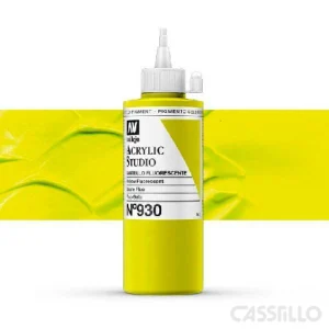Casstillo Acrilico Vallejo Studio Color N 930 200 Ml Amarillo Fluorescente