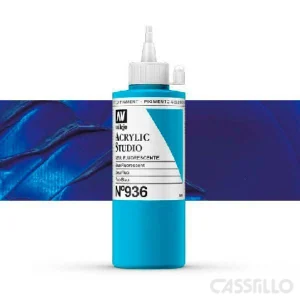 Casstillo Acrilico Vallejo Studio Color N 936 200 Ml Azul Fluorescente